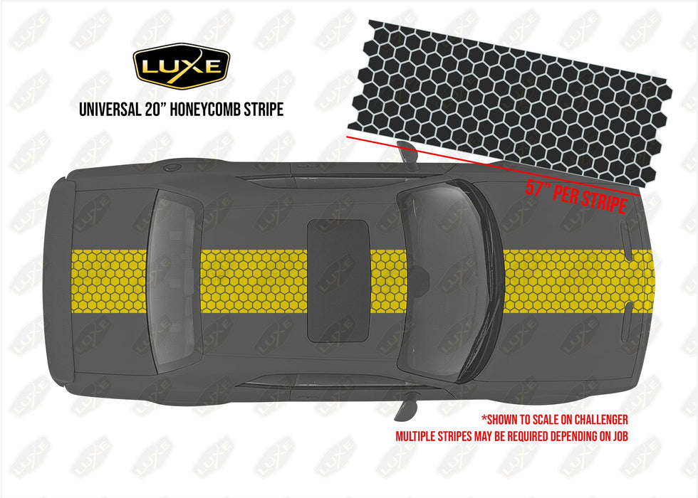 Small Vehicle Stripe Kit - Single 20" Honeycomb - Luxe Auto Concepts