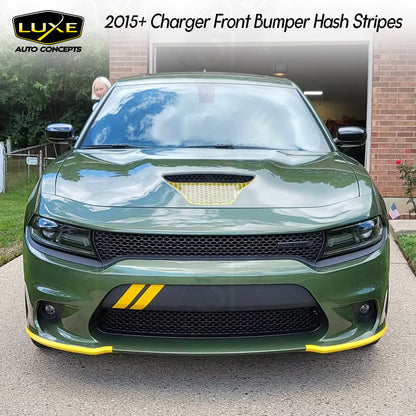 2015+ Charger Front Bumper Hash Stripes