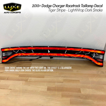 2015+ Charger Racetrack Taillamp Decal - Tiger Stripes