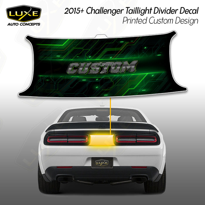 Challenger Taillight Divider Decal - Printed - Custom Design