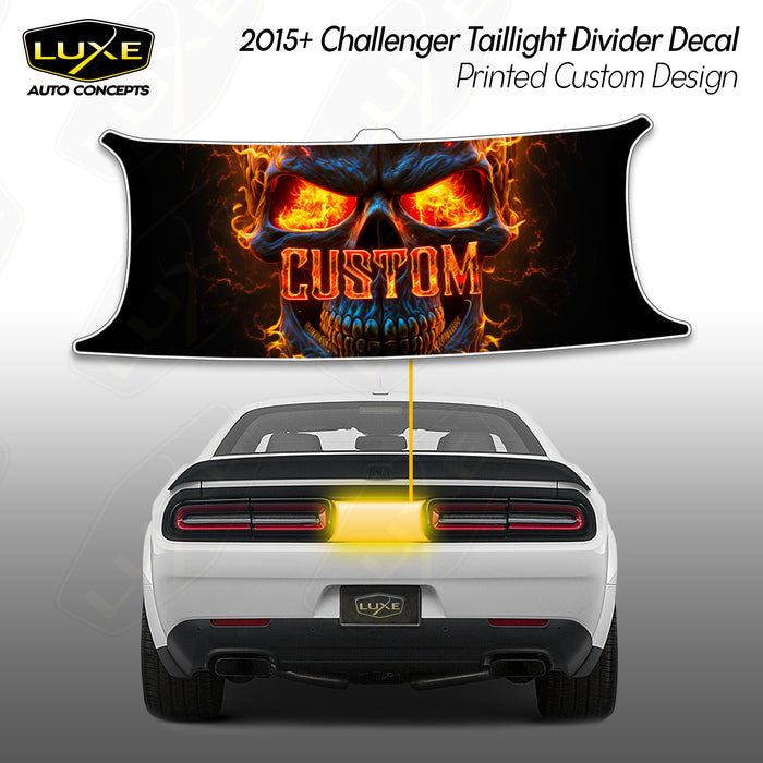 Challenger Taillight Divider Decal - Printed - Custom Design