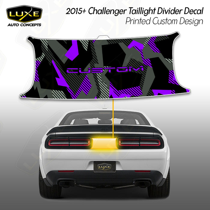 Challenger Taillight Divider Decal - Printed - Custom Design