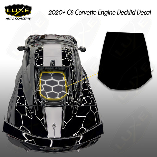 2020+ Corvette C8 Convertible Engine Decklid Decal