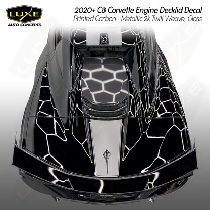 Corvette C8 Convertible Engine Decklid Decal Kit