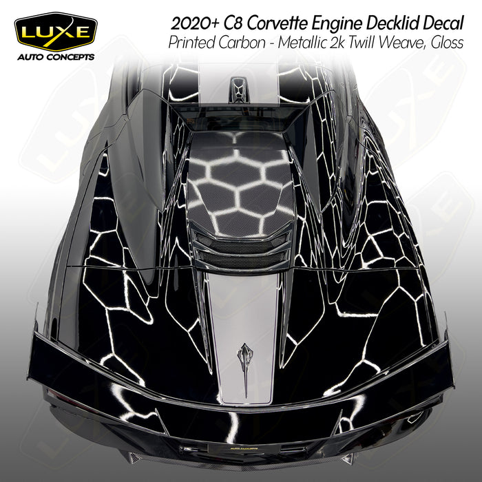 2020+ Corvette C8 Convertible Engine Decklid Decal
