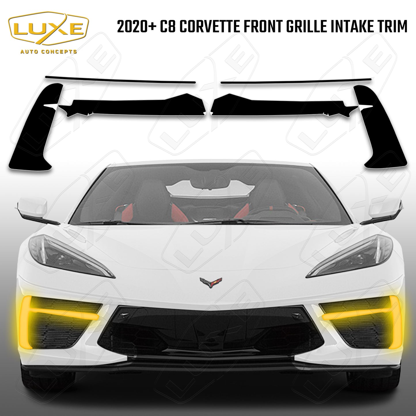 2020+ C8 Corvette Front Grille Intake Trim Decals