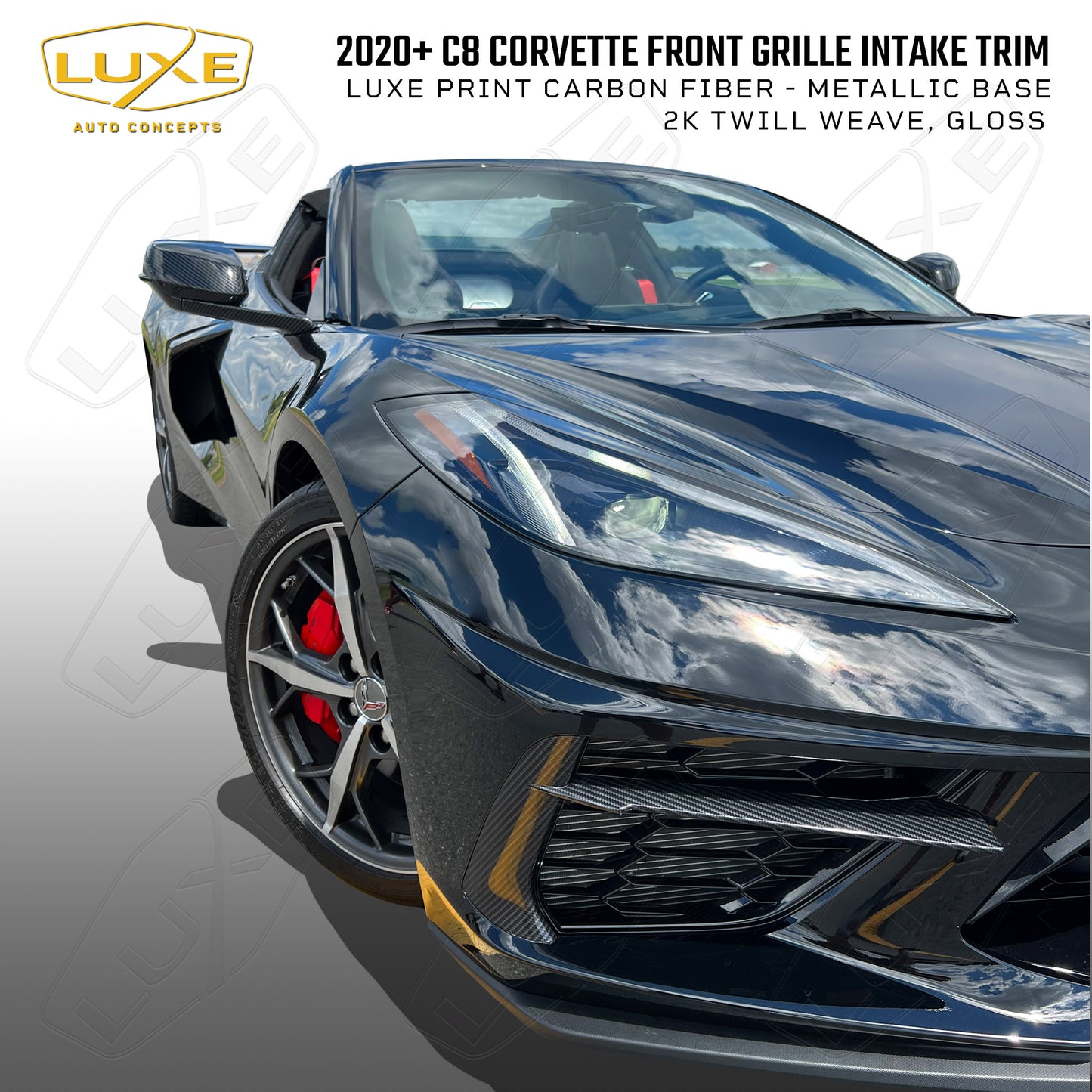 2014+ C7 Corvette Kit de tinte para luces traseras (superposiciones centrales)