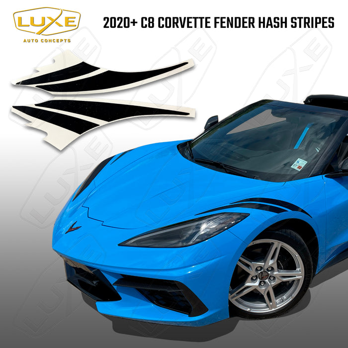 2020+ C8 Corvette Fender Hash Stripes
