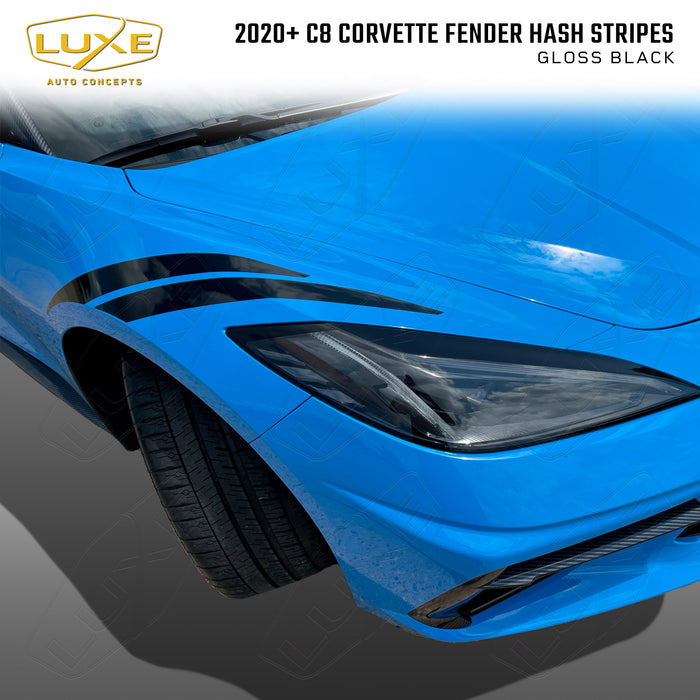 2020+ C8 Corvette Fender Hash Stripes
