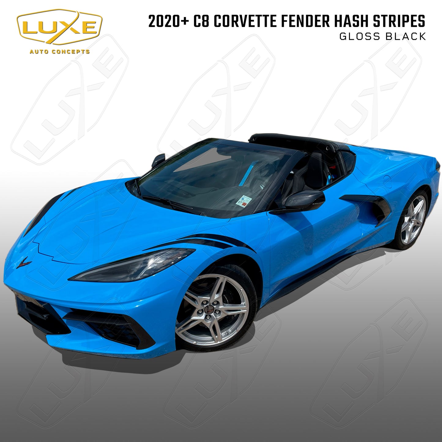 C8 Corvette Fender Hash Stripes Kit