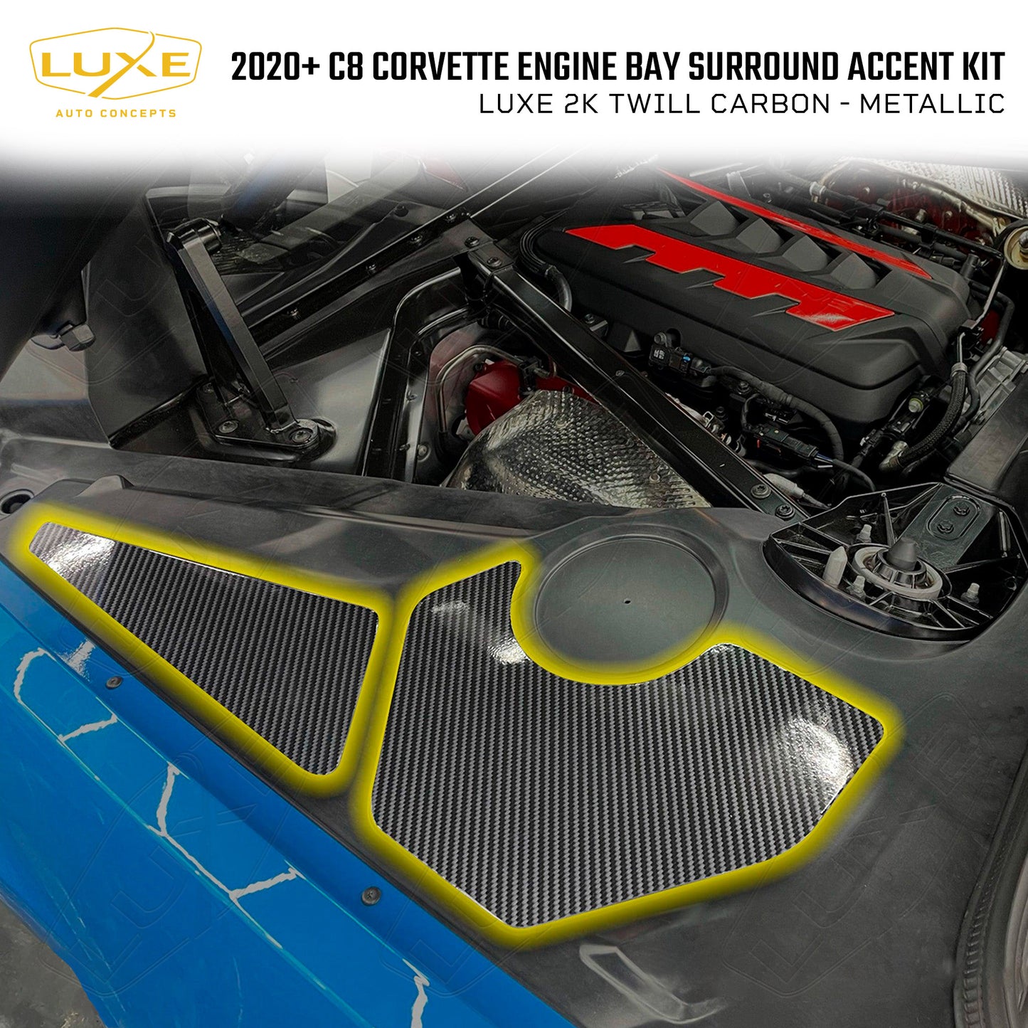 2020+ C8 Corvette Engine Bay Surround Accent Kit