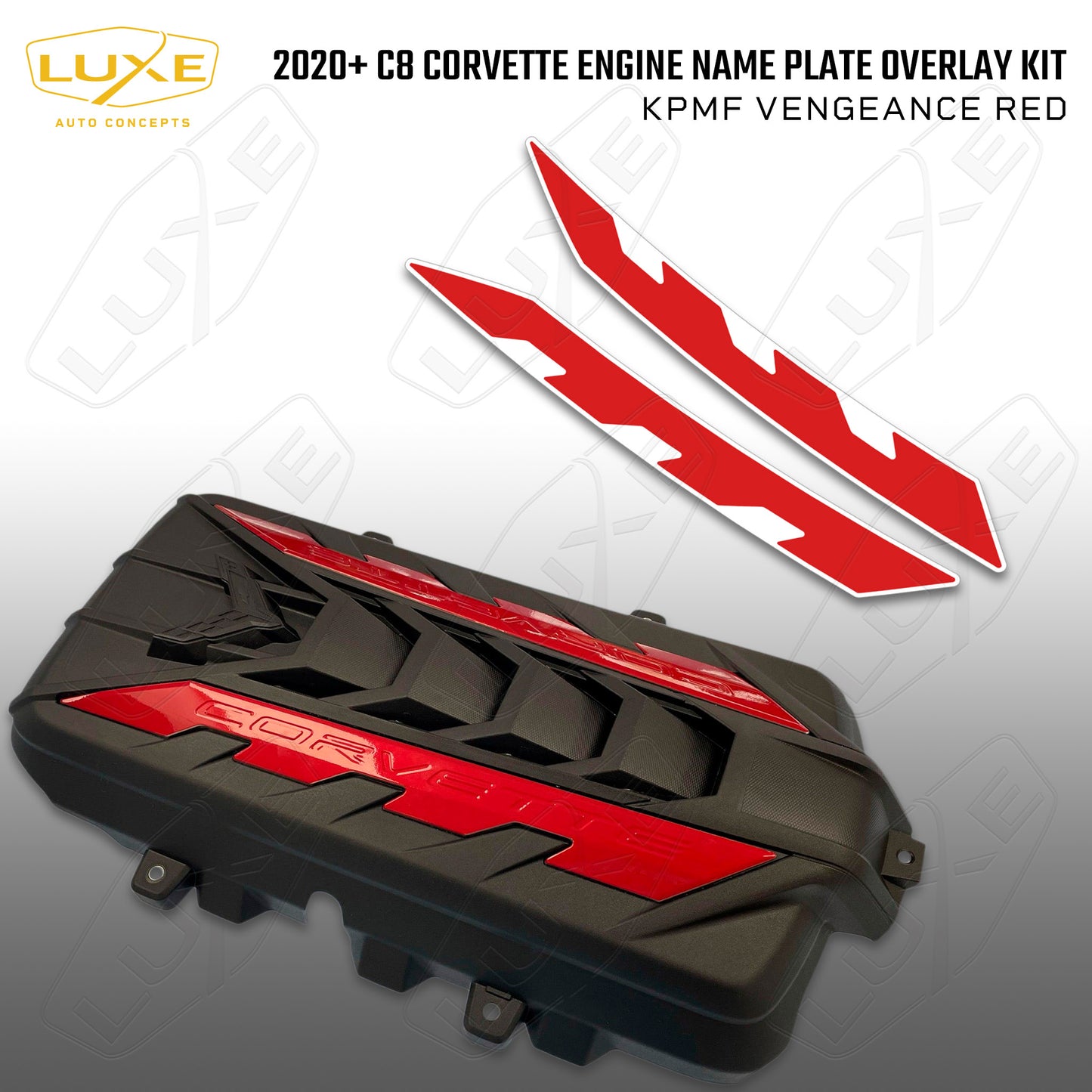 C8 Corvette Engine Name Plate Overlay Kit