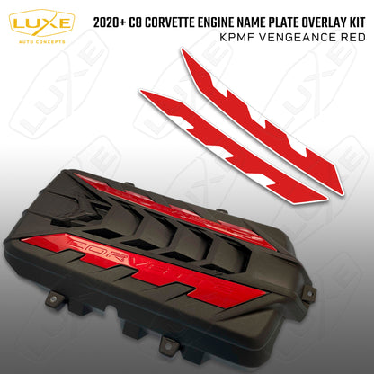 2020+ C8 Corvette Engine Name Plate Overlay Kit