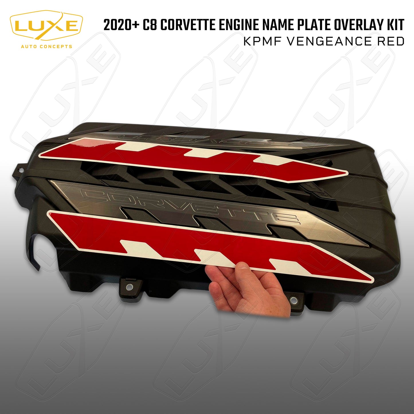 C8 Corvette Engine Name Plate Overlay Kit
