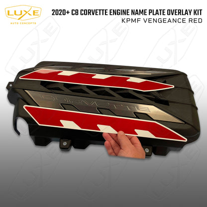 C8 Corvette Engine Name Plate Overlay Kit