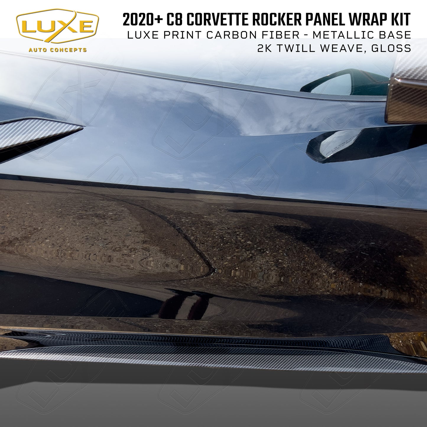 C8 Corvette Rocker Panel Wrap Kit