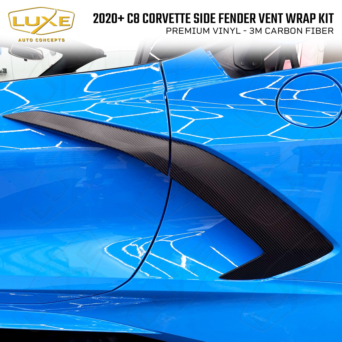 2020+ C8 Corvette Side Fender Vent Wrap Kit