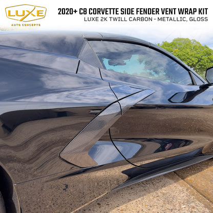 2020+ C8 Corvette Side Fender Vent Wrap Kit