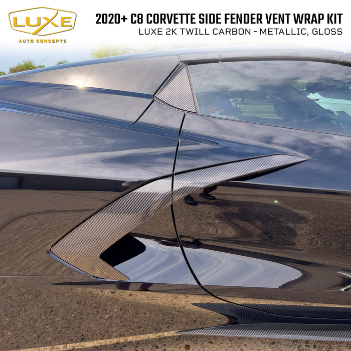 2020+ C8 Corvette Side Fender Vent Wrap Kit