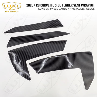 2020+ C8 Corvette Side Fender Vent Wrap Kit