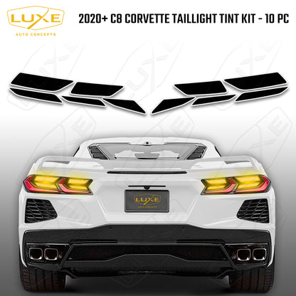 C8 Corvette Taillight Tint - 10pc Kit
