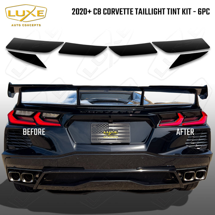 2020+ C8 Corvette Taillight Tint Kit - 6pc