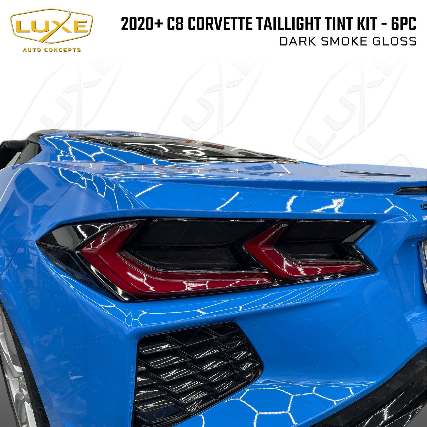 2020+ C8 Corvette Taillight Tint Kit - 6pc