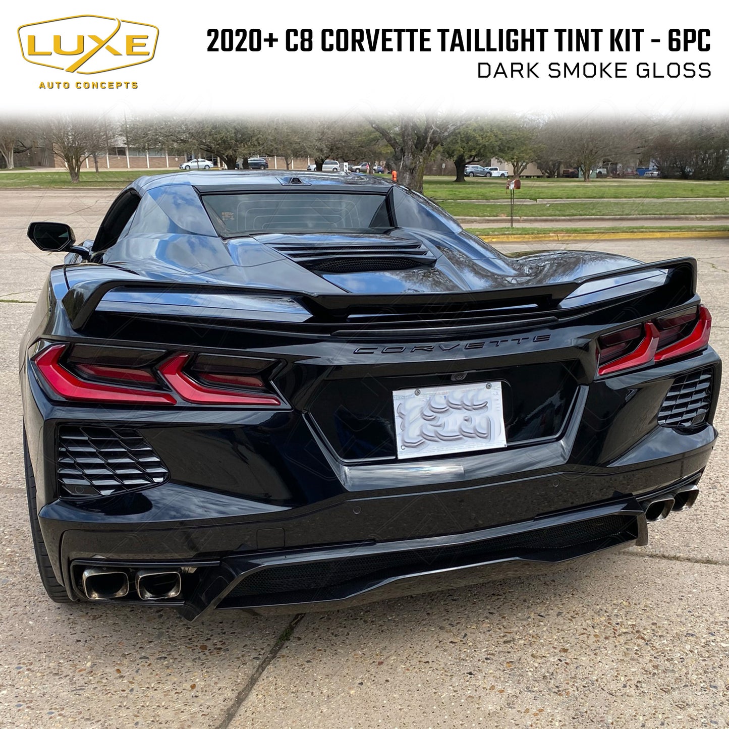 2014+ C7 Corvette Kit de tinte para luces traseras (superposiciones centrales)