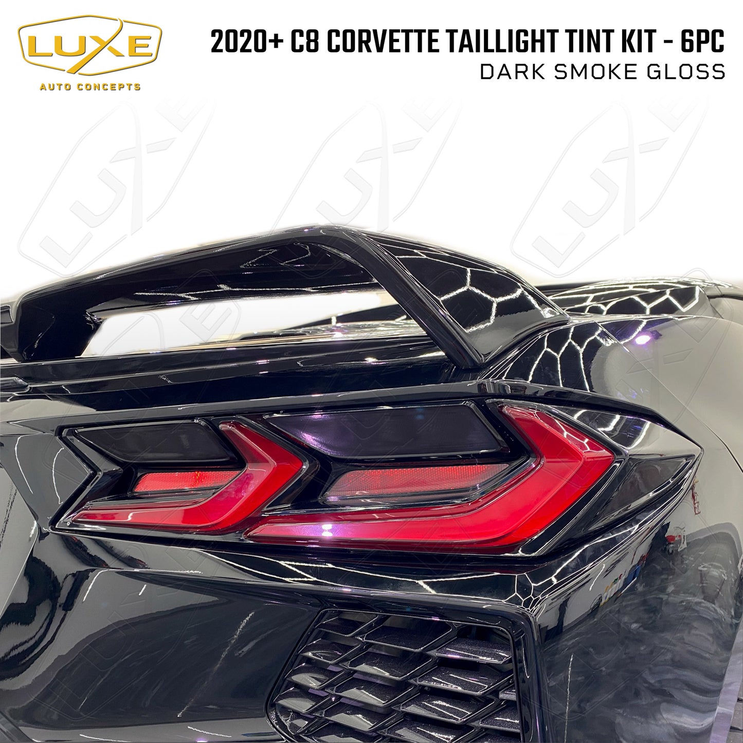 2020+ C8 Corvette Taillight Tint Kit - 6pc