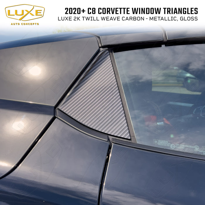 2020+ C8 Corvette Convertible Window Triangles — Luxe Auto Concepts