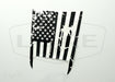 RAM TRX Hood Bulge Decal - USA Flag, Distressed - Luxe Auto Concepts
