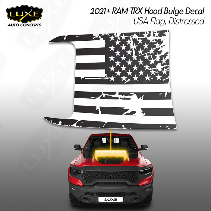 Calcomanía panorámica para techo corredizo con bandera de Estados Unidos para Dodge Ram