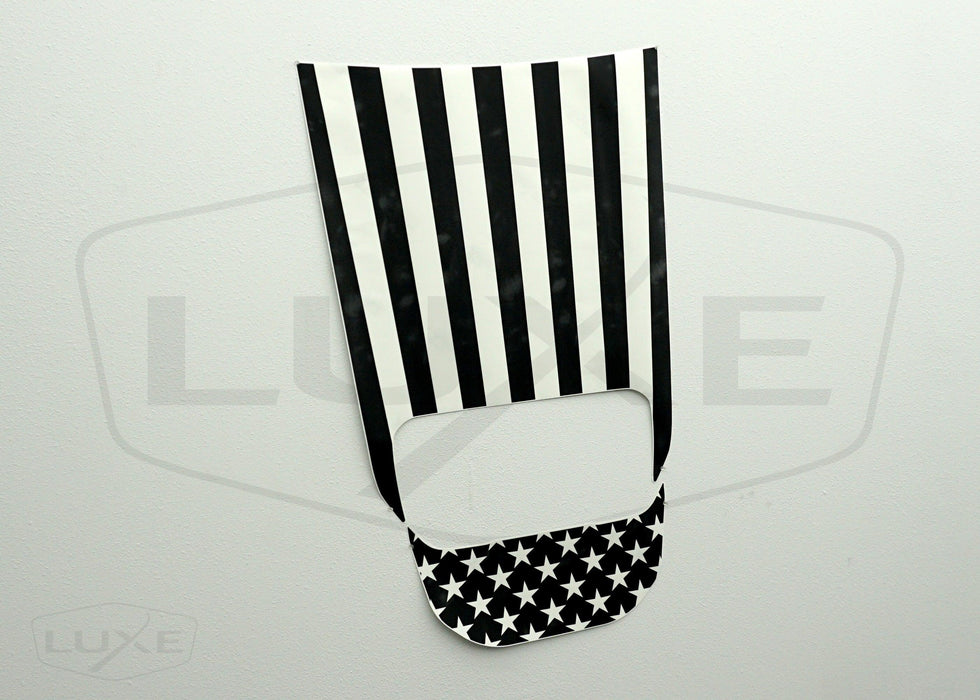 RAM TRX Hood Decal Pair - Stars and Stripes 1 - Luxe Auto Concepts