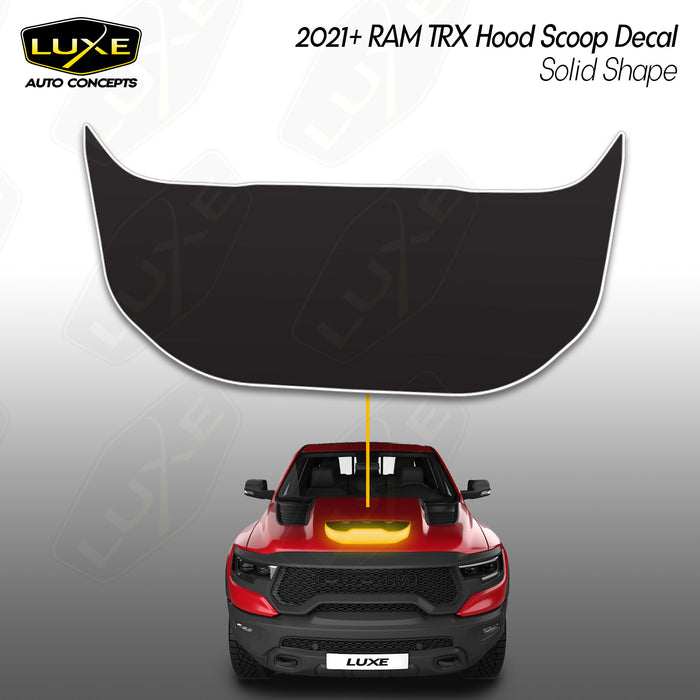 RAM TRX Hood Scoop Decal - Solid