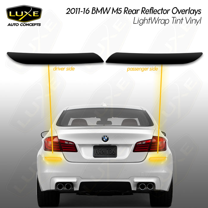 2011-16 BMW M5 Rear Reflector Tint Kit - LightWrap Vinyl