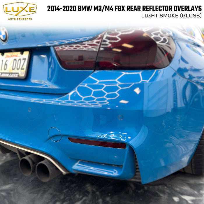 2015-2020 BMW M3/M4 F8X Rear Reflector Overlays - LightWrap Tint