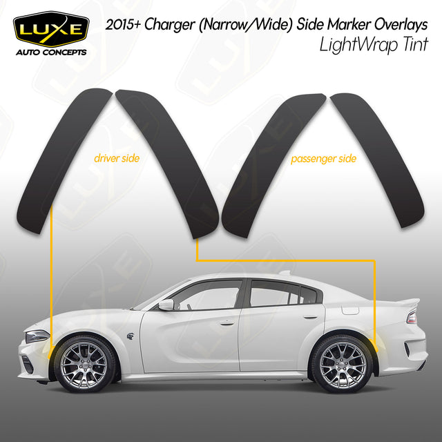 Dodge Charger Side Marker Overlays Kit
