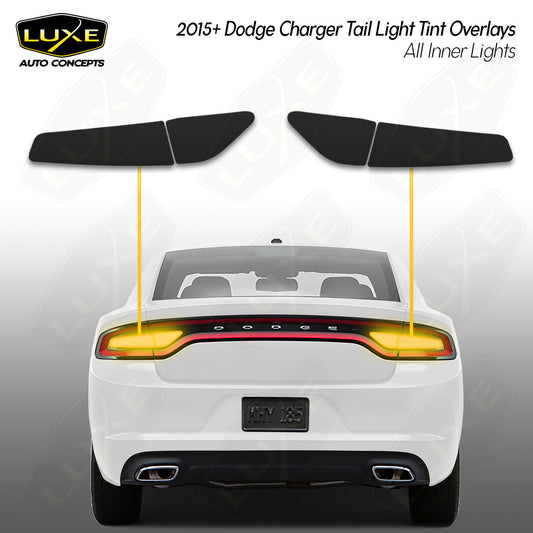 2015+ Charger Tail Light Tint - All Inner Lights Overlays