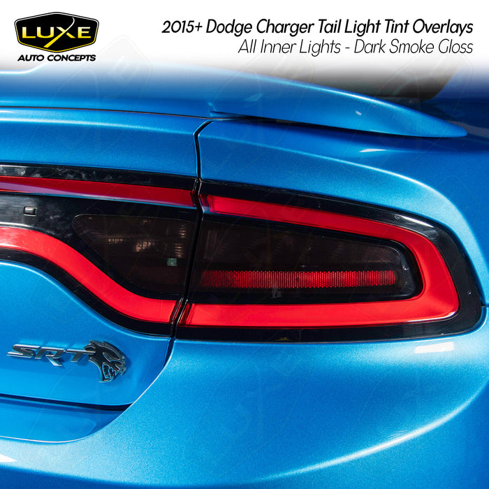 2015+ Charger Tail Light Tint - All Inner Lights Overlays