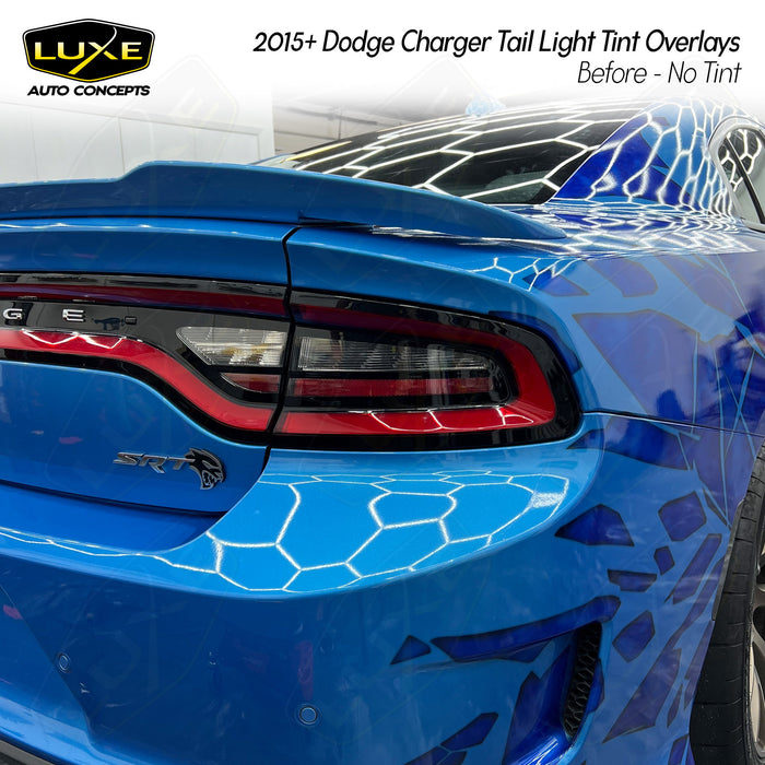 2015+ Charger Tail Light Tint - Rear Reflector Overlays