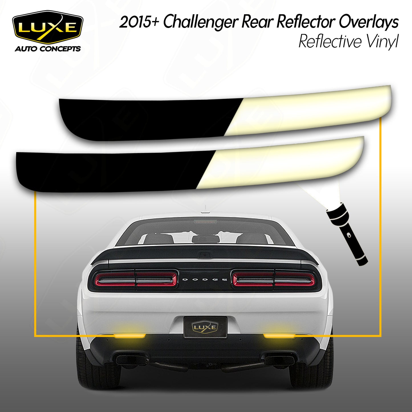 2015+ Dodge Challenger Kit de tinte para reflector trasero