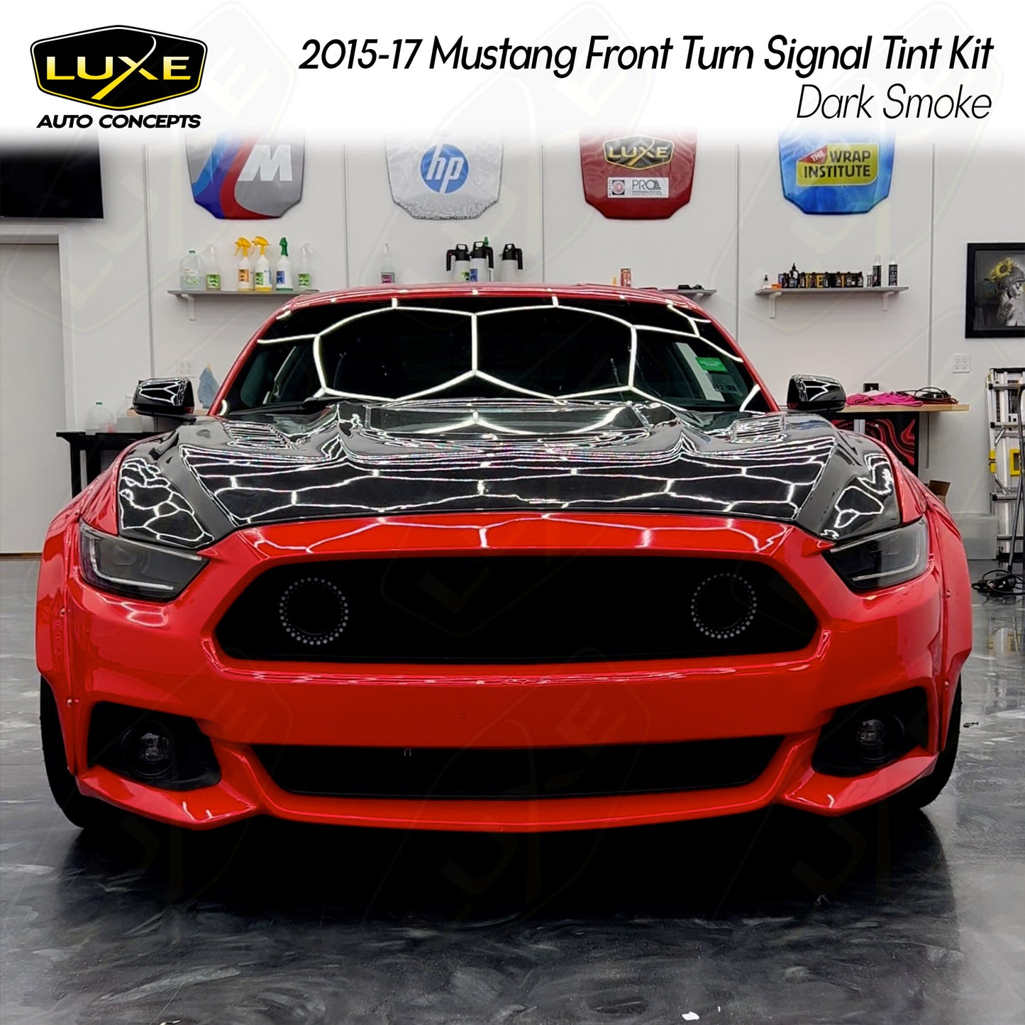 2015-17 Mustang Front Turn Signal Tint Kit (Non-Shelby GT350R/GT 350)