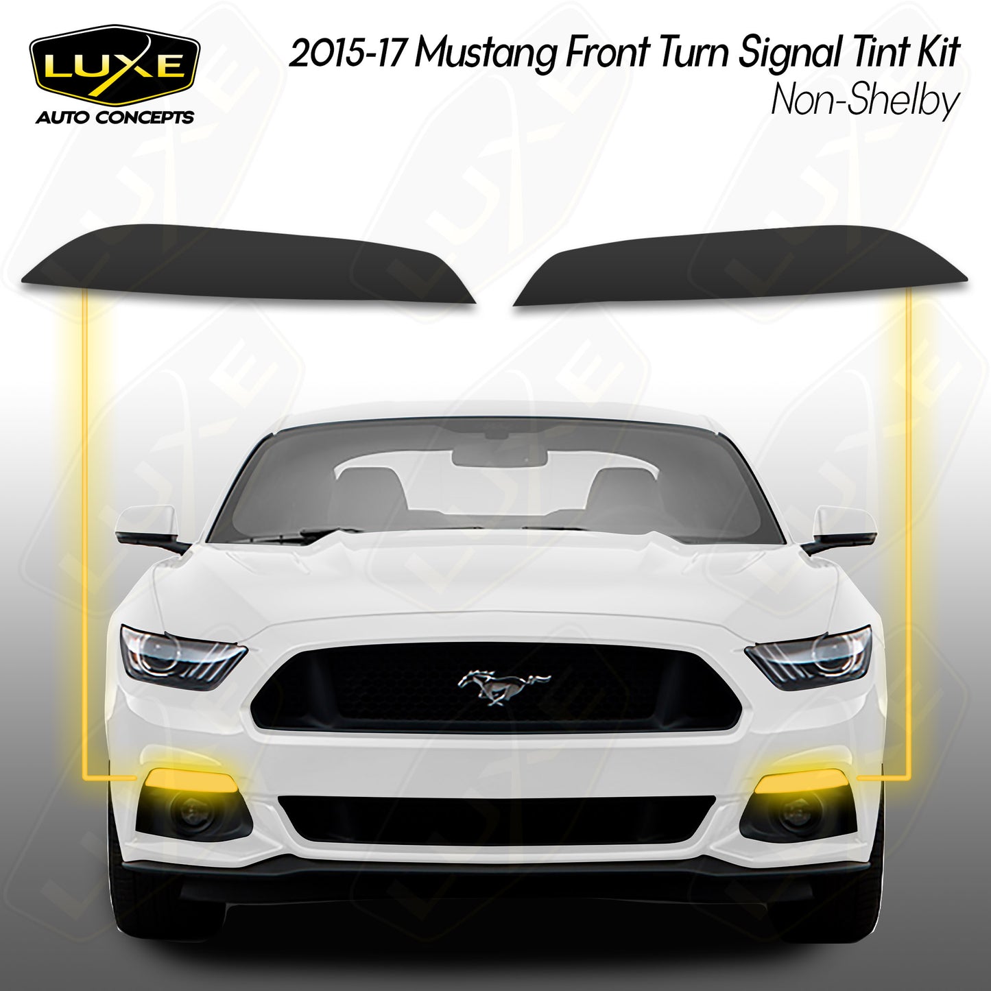 2015-17 Mustang Front Turn Signal Tint Kit (Non-Shelby GT350R/GT 350)