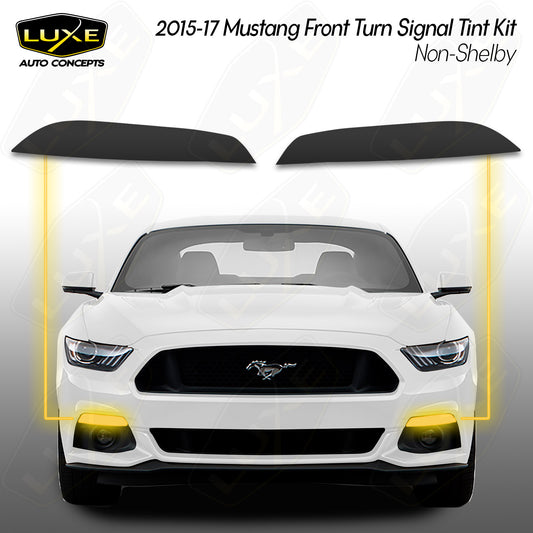 2015-17 Mustang Front Turn Signal Tint Kit (Non-Shelby GT350R/GT 350)
