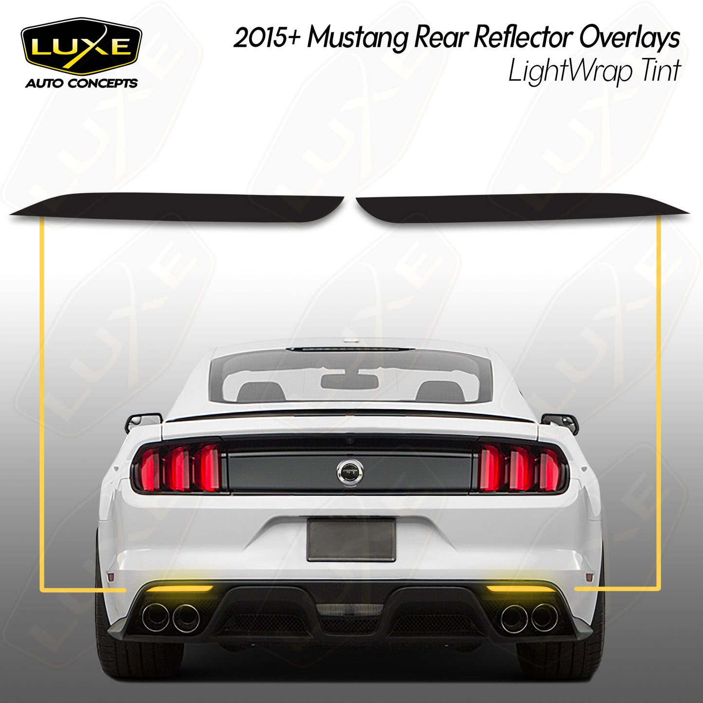 2015+ Mustang Rear Reflector Tint Kit