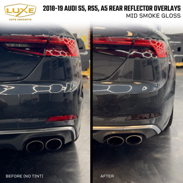 2018-2019 Audi A5, RS5, S5 Rear Reflector Overlays - LightWrap Vinyl