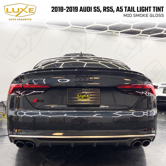 2018-2019 Audi A5, RS5, S5 Taillight Tint Overlays - LightWrap Vinyl