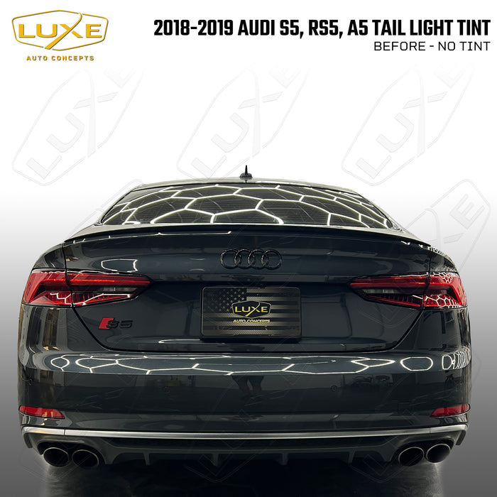 2018-2019 Audi A5, RS5, S5 Taillight Tint Overlays - LightWrap Vinyl