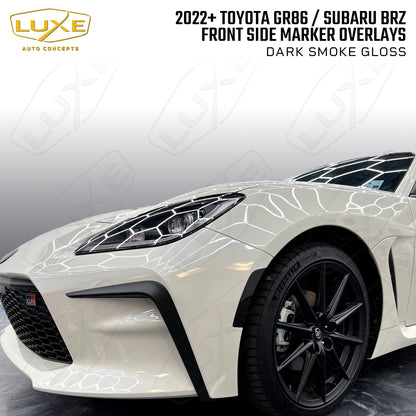 2022+ Toyota GR86, Subaru BRZ Front Side Marker Overlays - LightWrap Vinyl