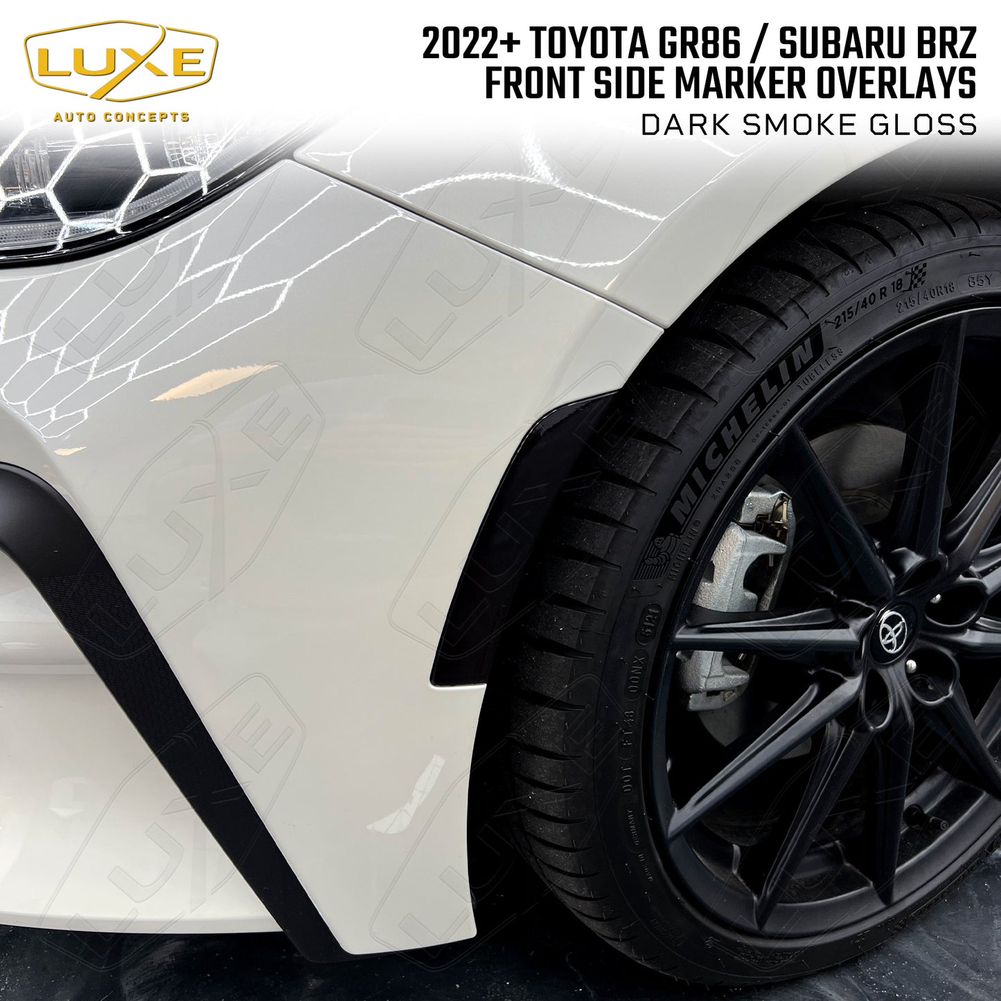 Toyota GR86, Subaru BRZ Front Side Marker Overlays Kit